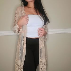 Miss Chievous long lace cardigan